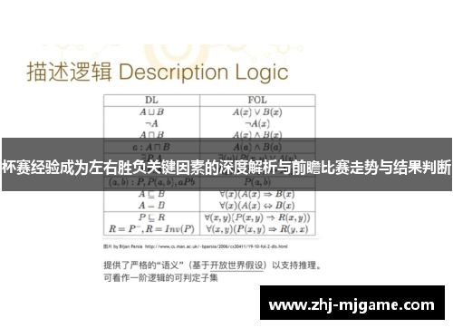 杯赛经验成为左右胜负关键因素的深度解析与前瞻比赛走势与结果判断 杯赛经验成为左右胜负关键因素的深度解析与前瞻比赛走势与结果判断